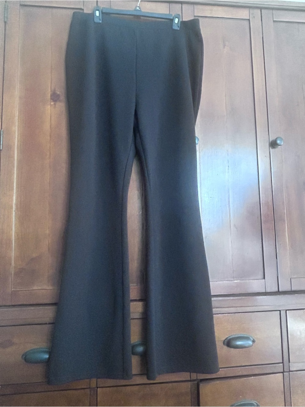 ASOS Curve Black Flared High-Rise Pants